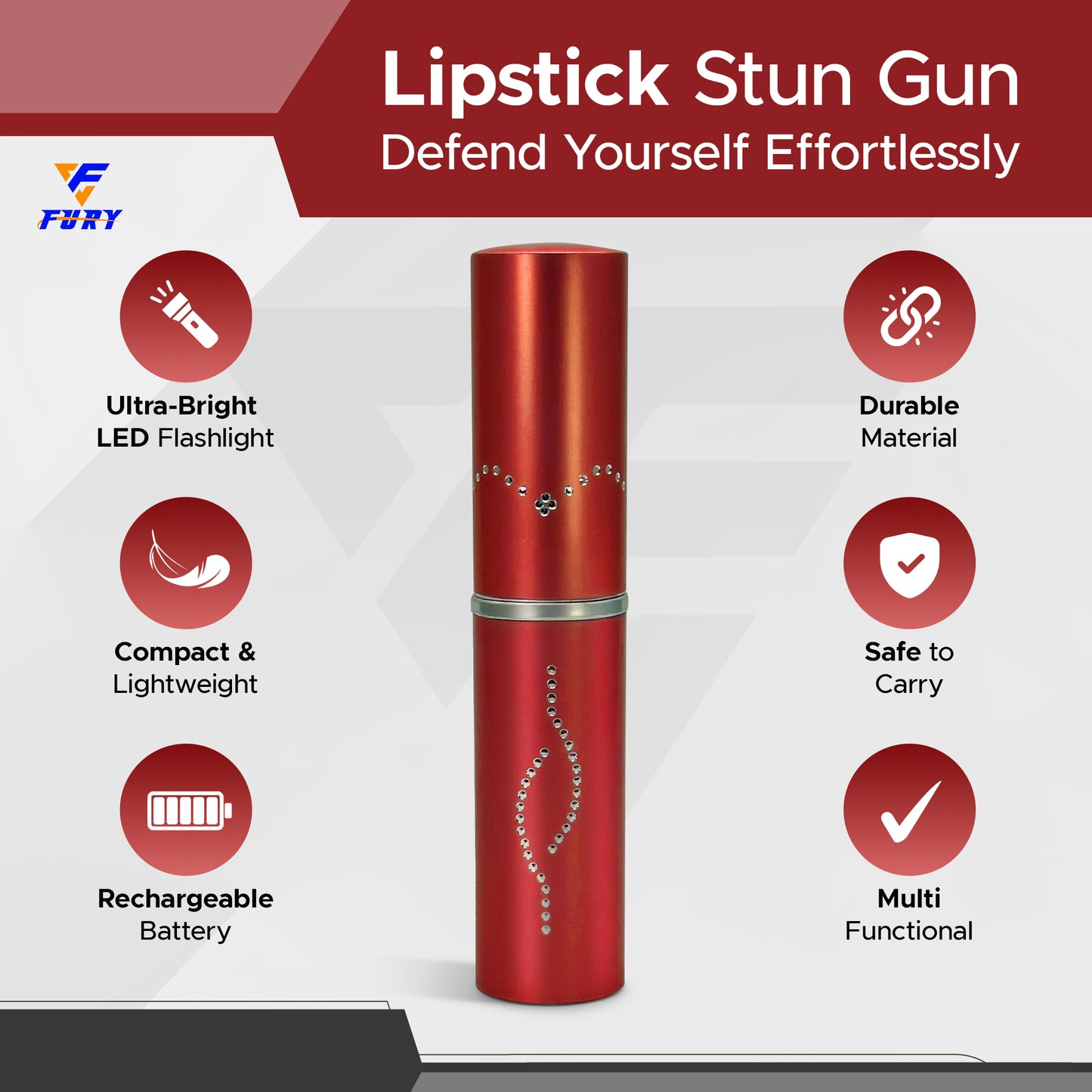 FuryUSA Lipstick Stun Gun
