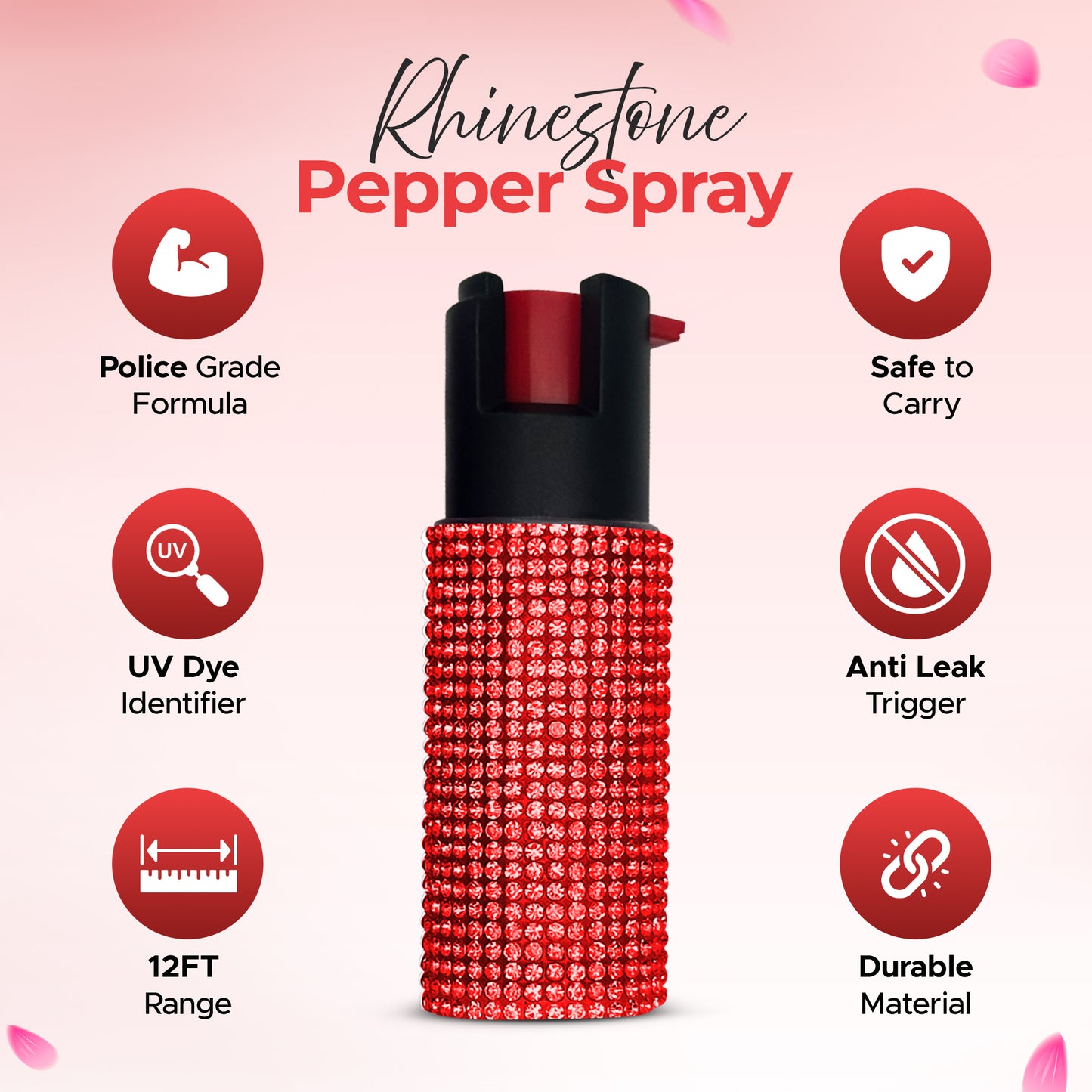 FURY Rhinestone Pepper Spray
