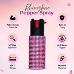 FURY Rhinestone Pepper Spray - PINK - FuryUSA