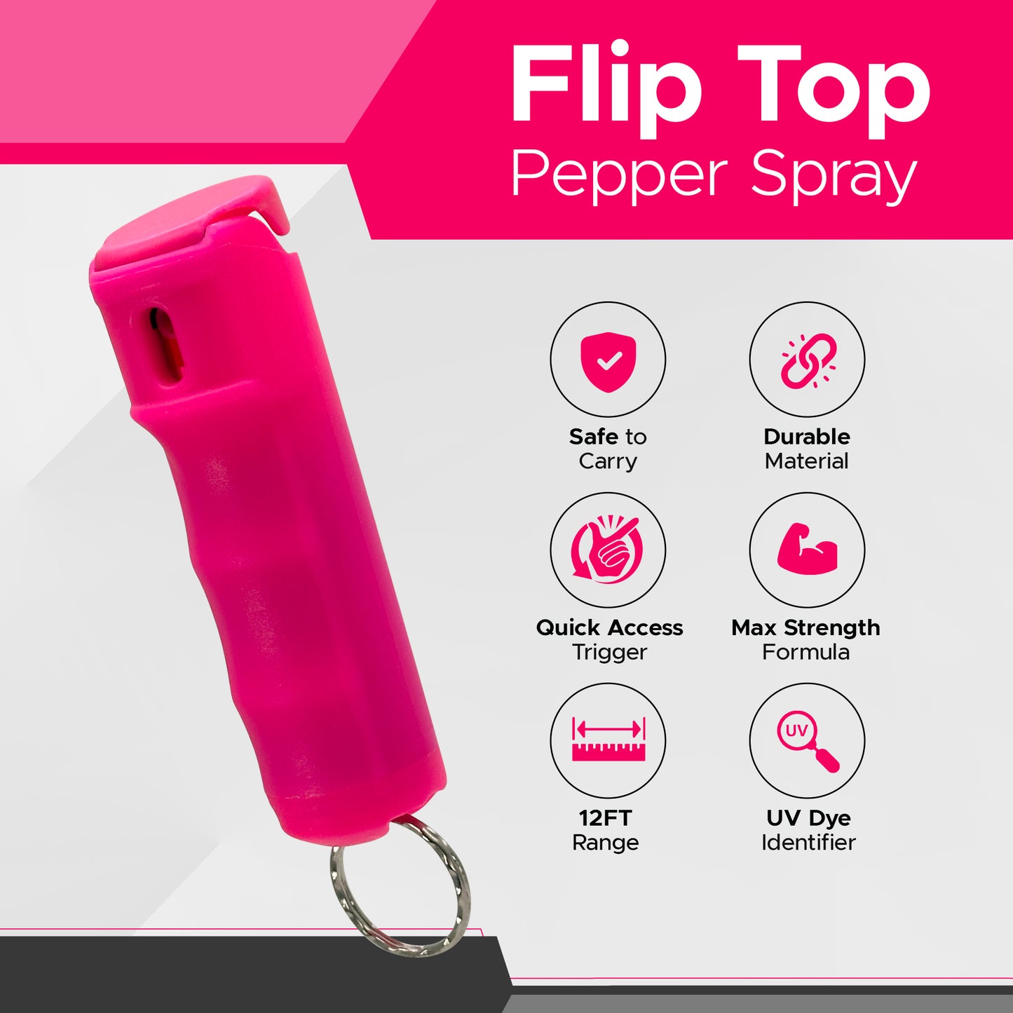 FURY Fliptop Hardshell Pepper Spray