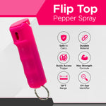FURY Fliptop Hardshell Pepper Spray - BLACK - FuryUSA