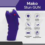 FURY MAKO Stun Gun - BLACK - FuryUSA
