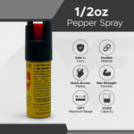 FURY Pepper Spray Stun Gun Combo - BLACK - FuryUSA