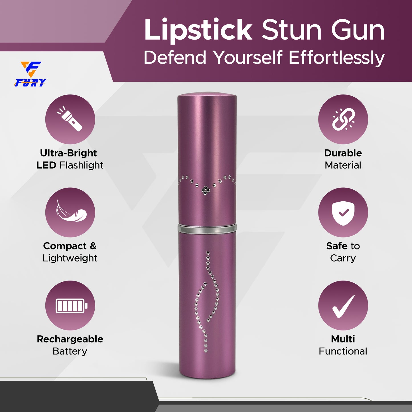 FuryUSA Lipstick Stun Gun