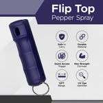 FURY Fliptop Hardshell Pepper Spray - BLACK - FuryUSA