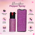 FURY Gem Stone Pepper Spray Stun Gun Combo - PINK - FuryUSA