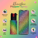 FURY Gem Stone Pepper Spray Stun Gun Combo - PINK - FuryUSA