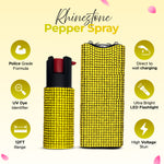 FURY Gem Stone Pepper Spray Stun Gun Combo - PINK - FuryUSA