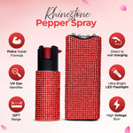 FURY Gem Stone Pepper Spray Stun Gun Combo - PINK - FuryUSA