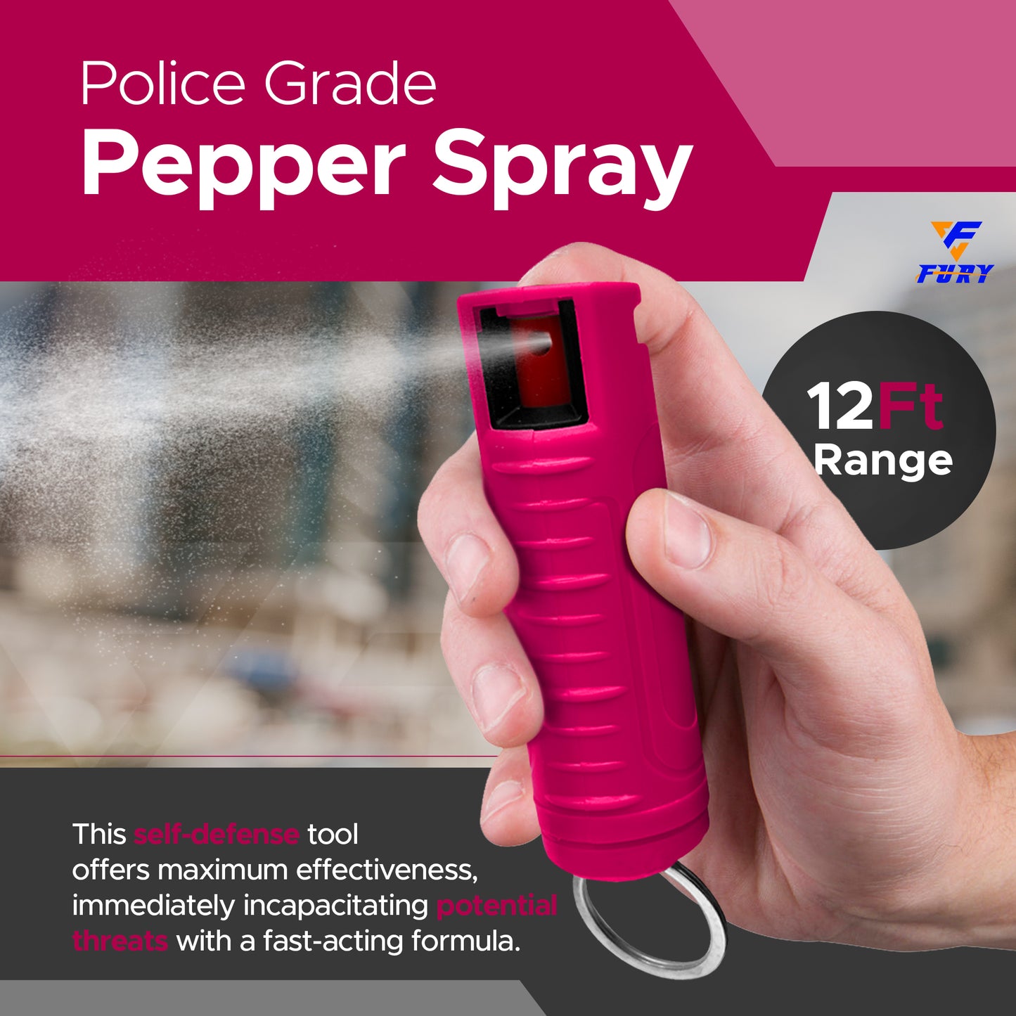 FURY Hardshell Pepper Spray