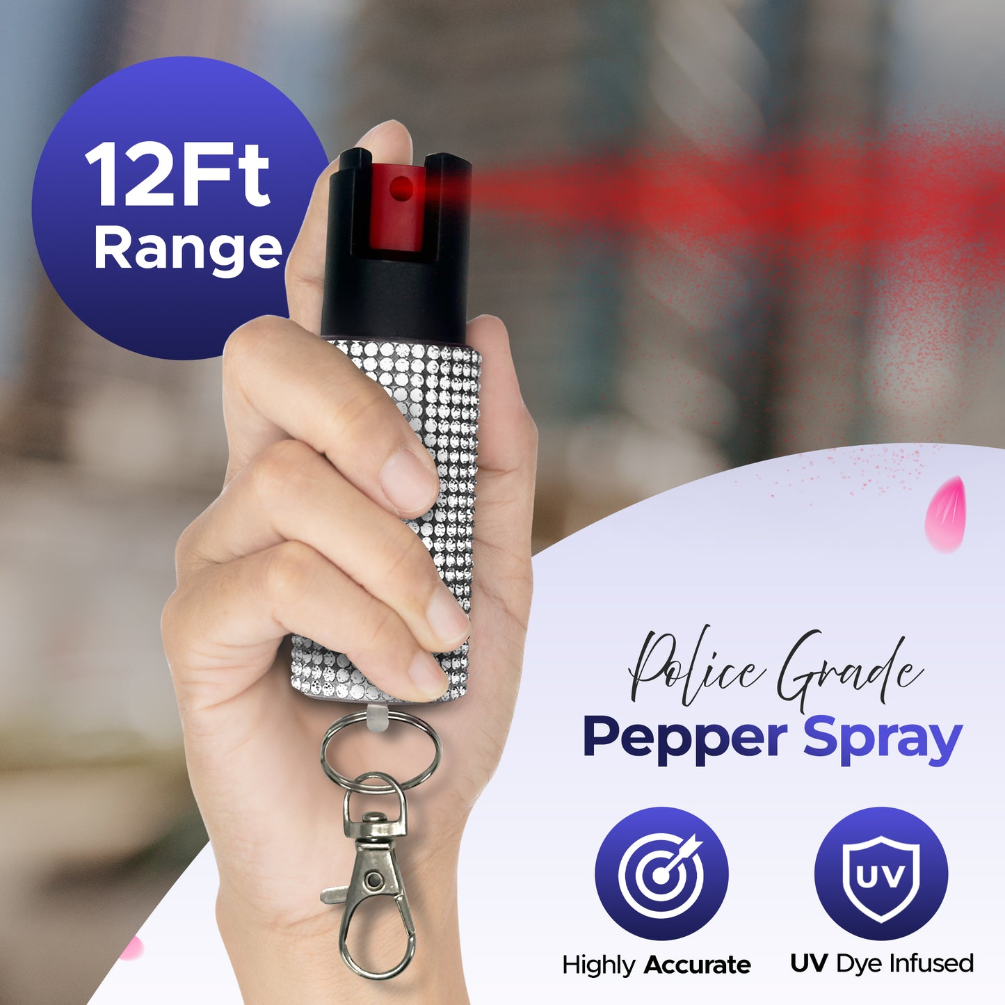 FURY Rhinestone Pepper Spray
