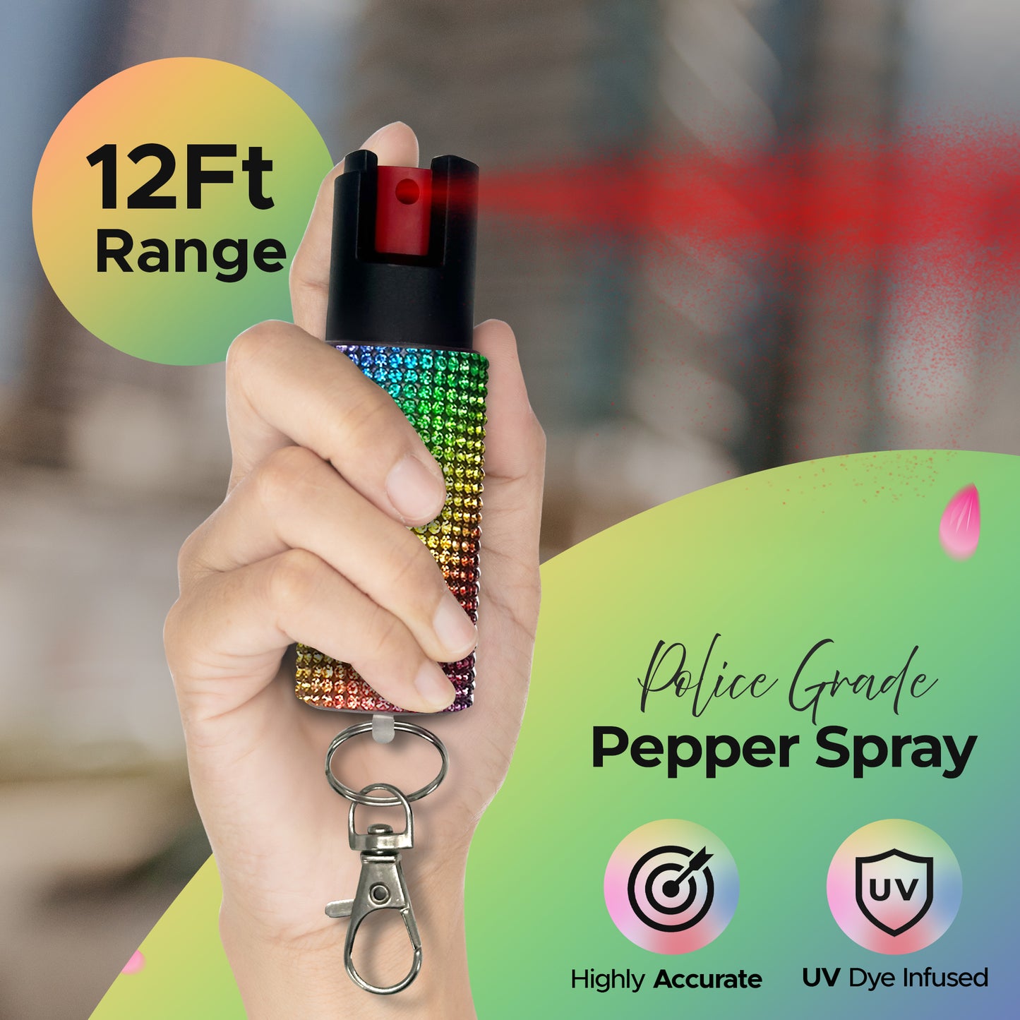 FURY Rhinestone Pepper Spray
