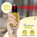 FURY Gem Stone Pepper Spray Stun Gun Combo - PINK - FuryUSA