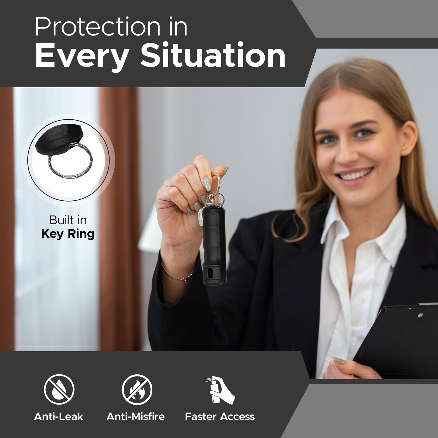 FURY Fliptop Hardshell Pepper Spray