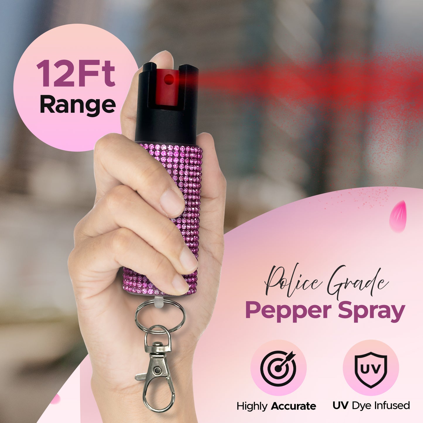 FURY Rhinestone Pepper Spray