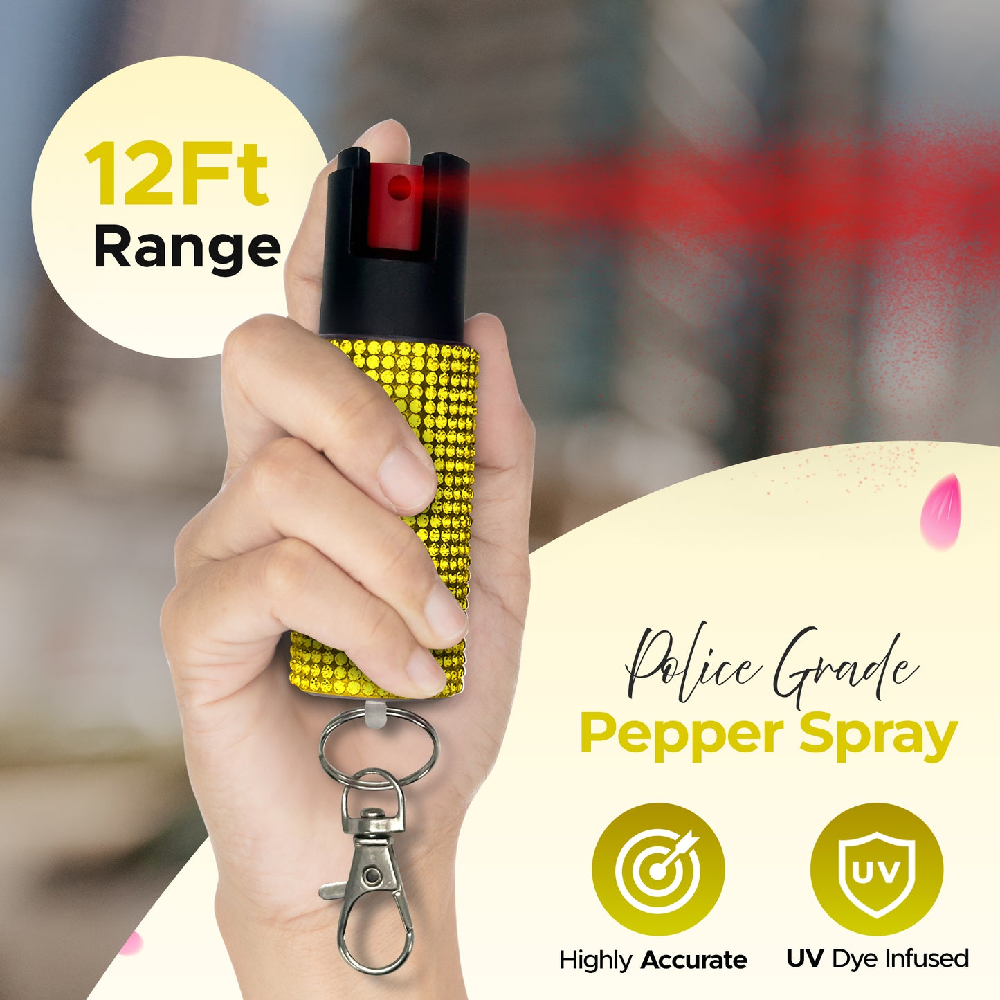 FURY Rhinestone Pepper Spray