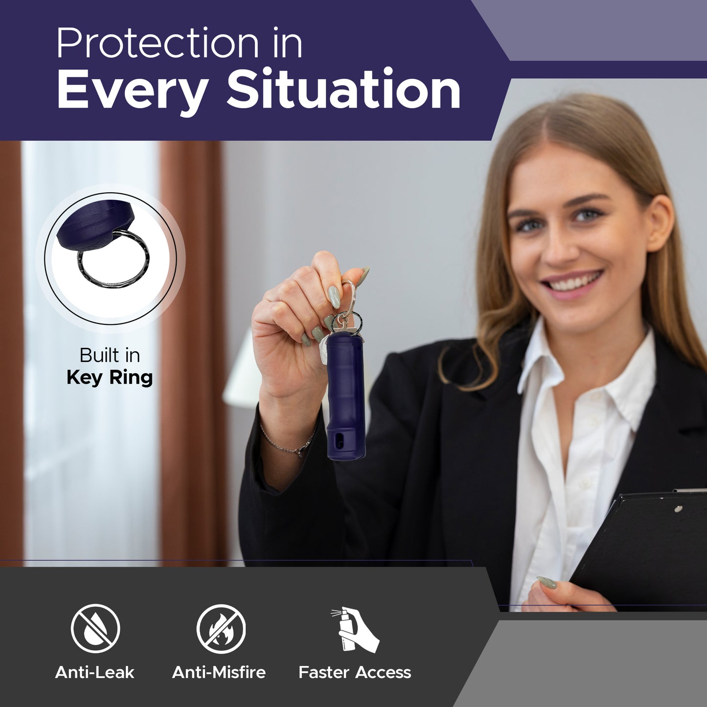 FURY Fliptop Hardshell Pepper Spray