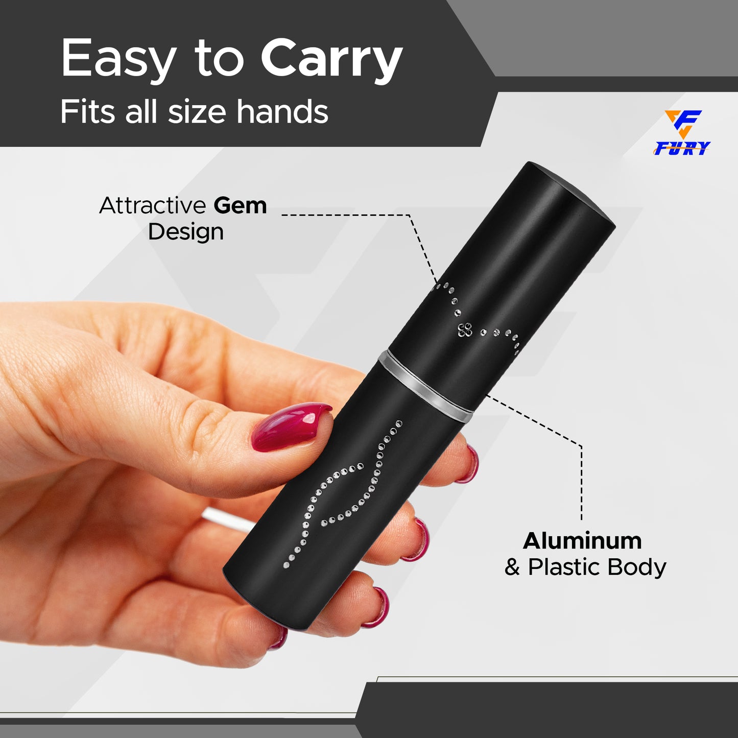 FuryUSA Lipstick Stun Gun