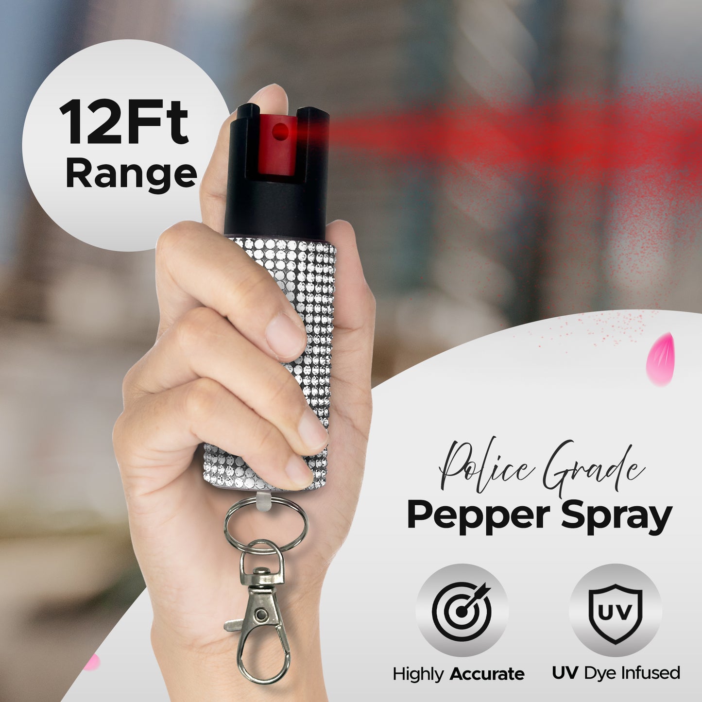 FURY Rhinestone Pepper Spray