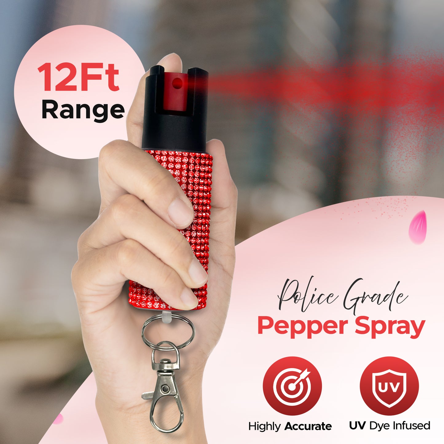 FURY Rhinestone Pepper Spray