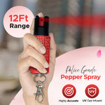 FURY Rhinestone Pepper Spray - PINK - FuryUSA