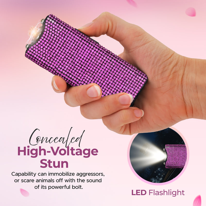 FURY Gem Stone Pepper Spray Stun Gun Combo