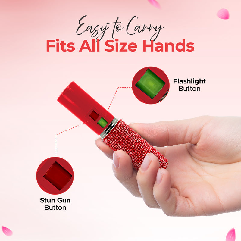 FURY Gem Stone Pepper Spray and Lipstick Stun Gun Combo
