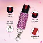 FURY Rhinestone Pepper Spray - PINK - FuryUSA
