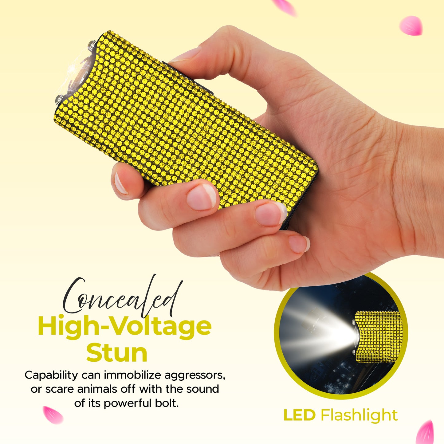 FURY Gem Stone Pepper Spray Stun Gun Combo