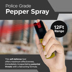 FURY Pepper Spray Stun Gun Combo - BLACK - FuryUSA