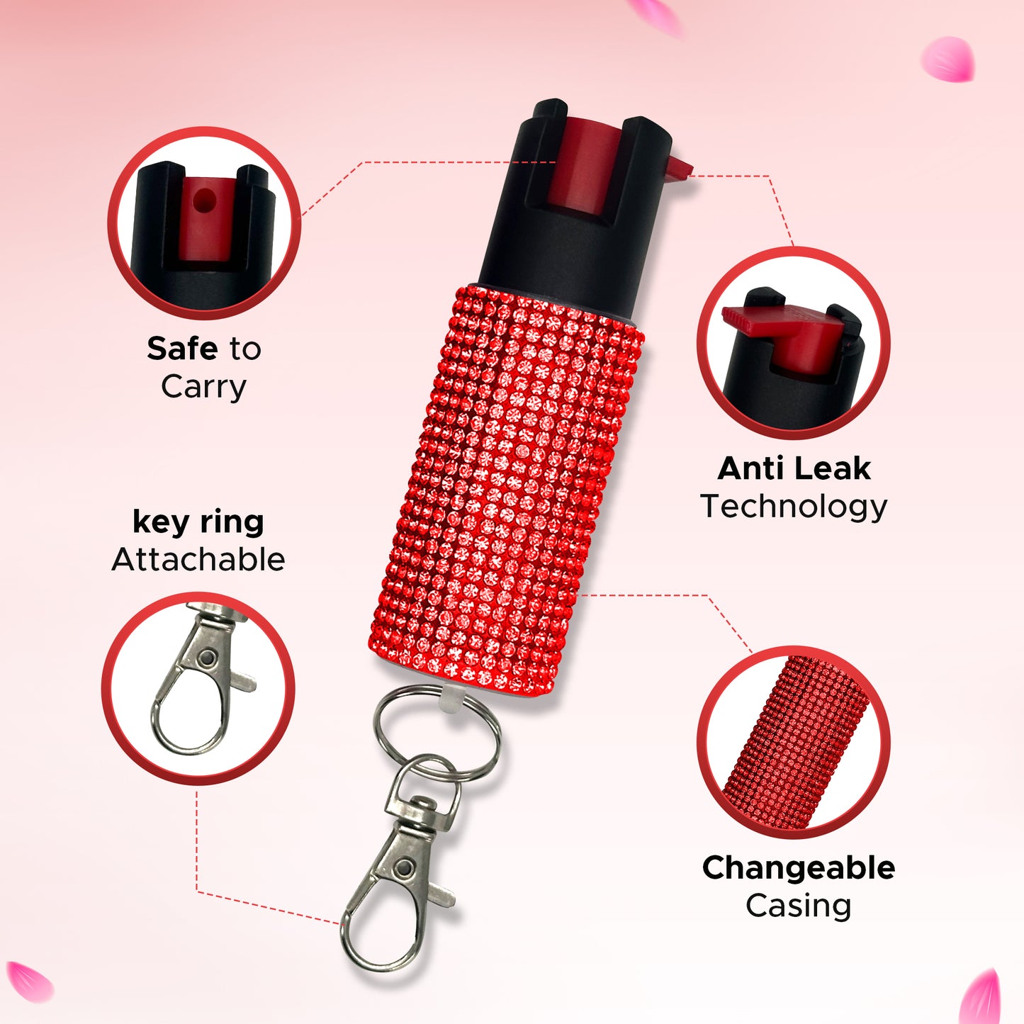 FURY Rhinestone Pepper Spray