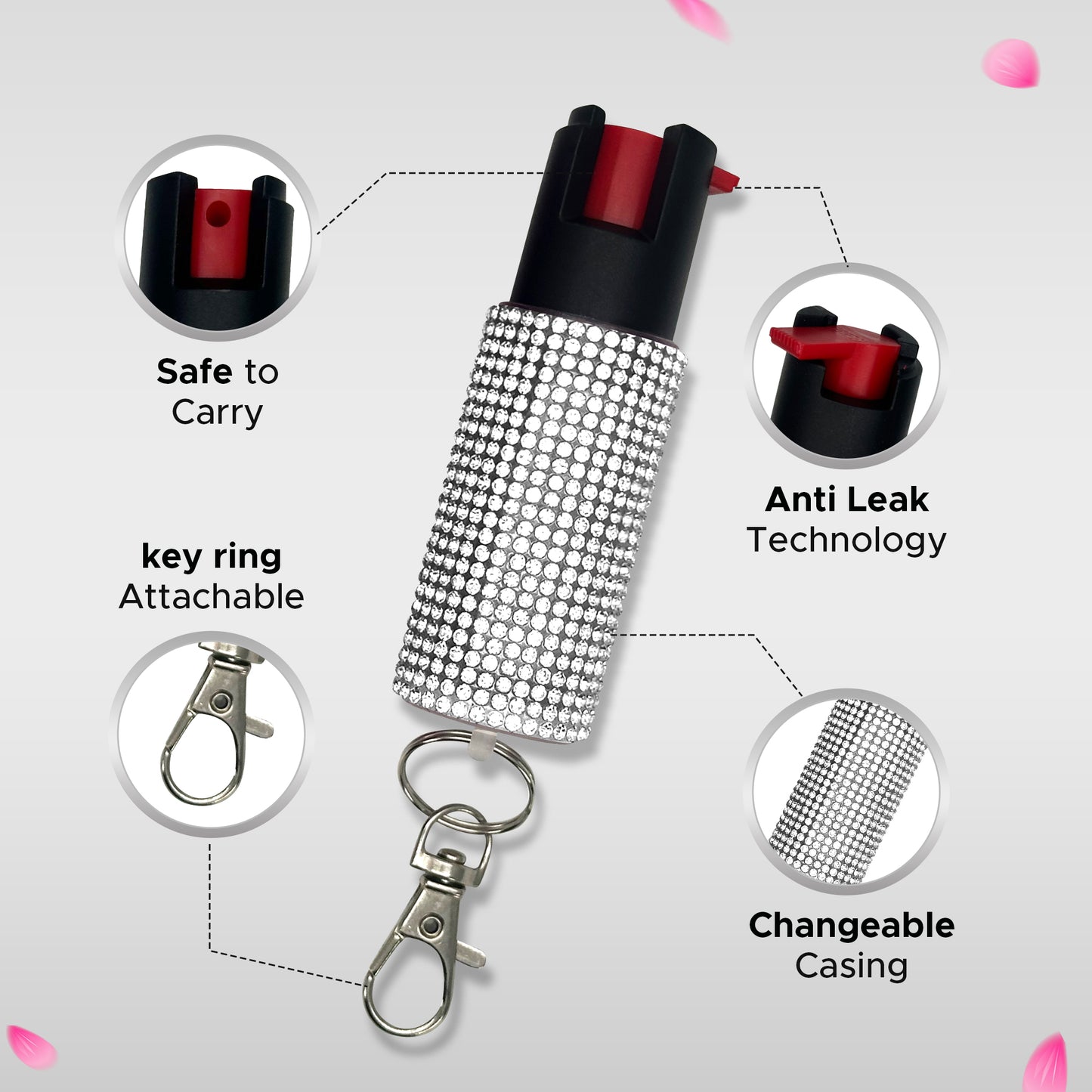 FURY Rhinestone Pepper Spray