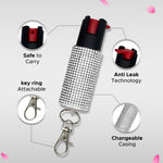 FURY Rhinestone Pepper Spray - PINK - FuryUSA