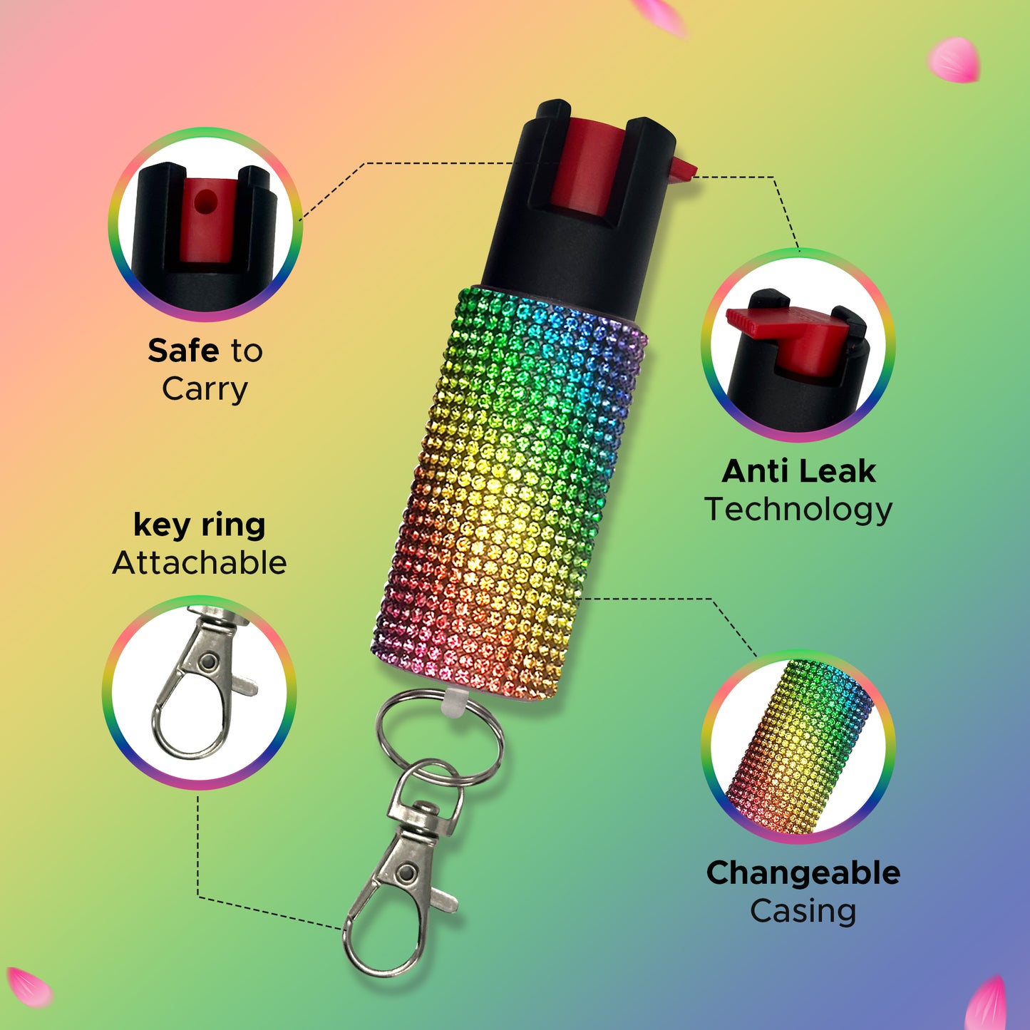 FURY Rhinestone Pepper Spray