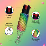 FURY Rhinestone Pepper Spray - PINK - FuryUSA
