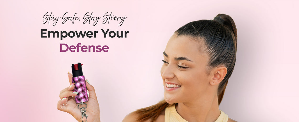 FURY Gem Stone Pepper Spray Lipstick Stun Gun Combo