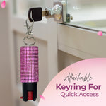 FURY Rhinestone Pepper Spray - PINK - FuryUSA