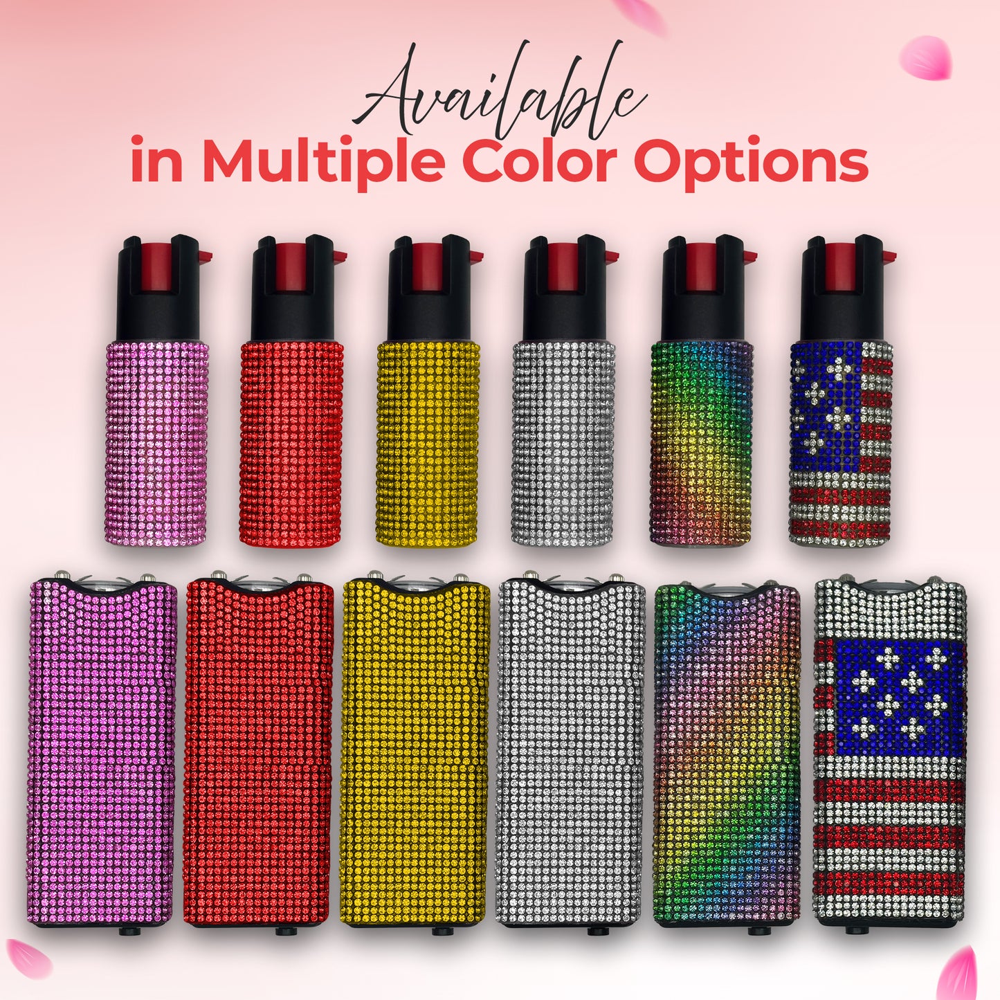 FURY Gem Stone Pepper Spray Stun Gun Combo