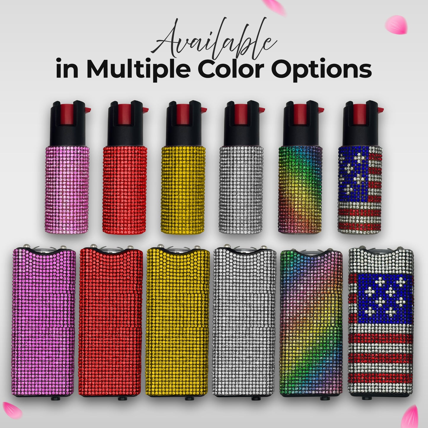 FURY Gem Stone Pepper Spray Stun Gun Combo