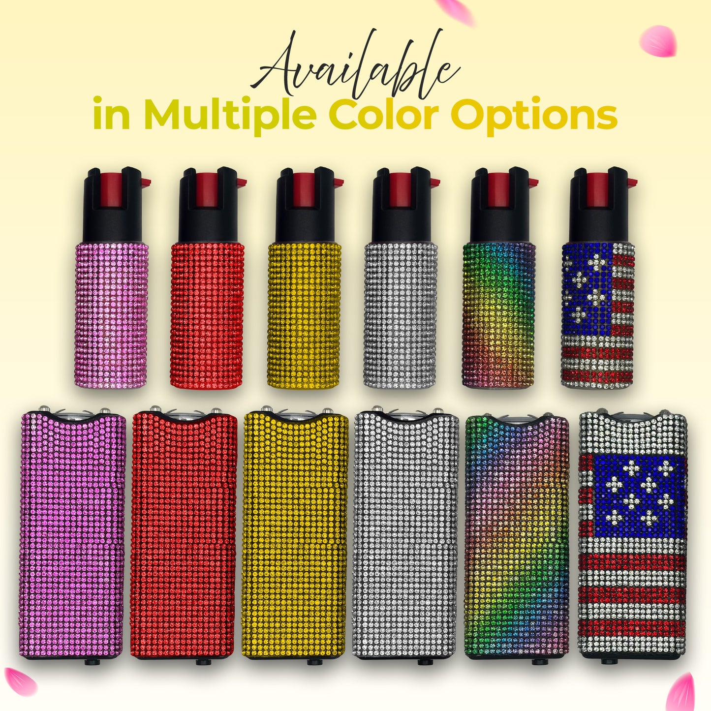 FURY Gem Stone Pepper Spray Stun Gun Combo