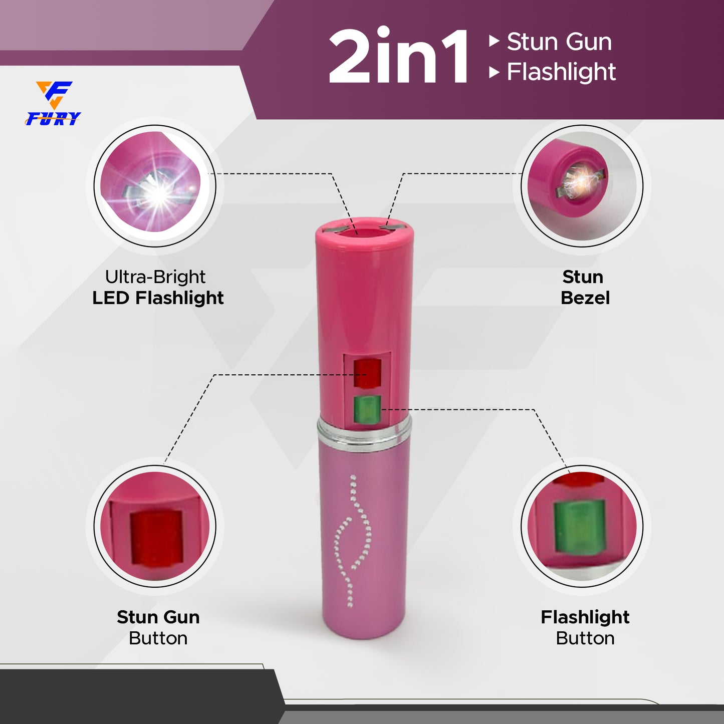 FuryUSA Lipstick Stun Gun