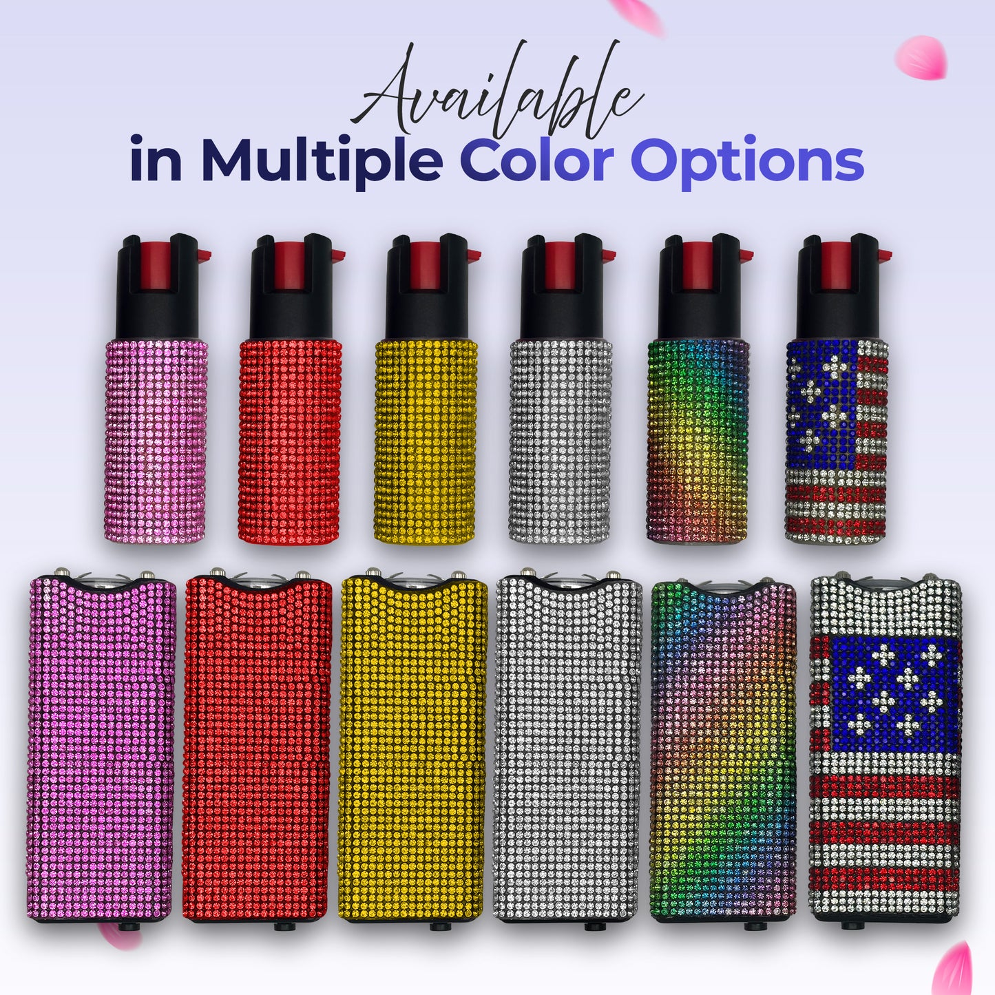 FURY Gem Stone Pepper Spray Stun Gun Combo