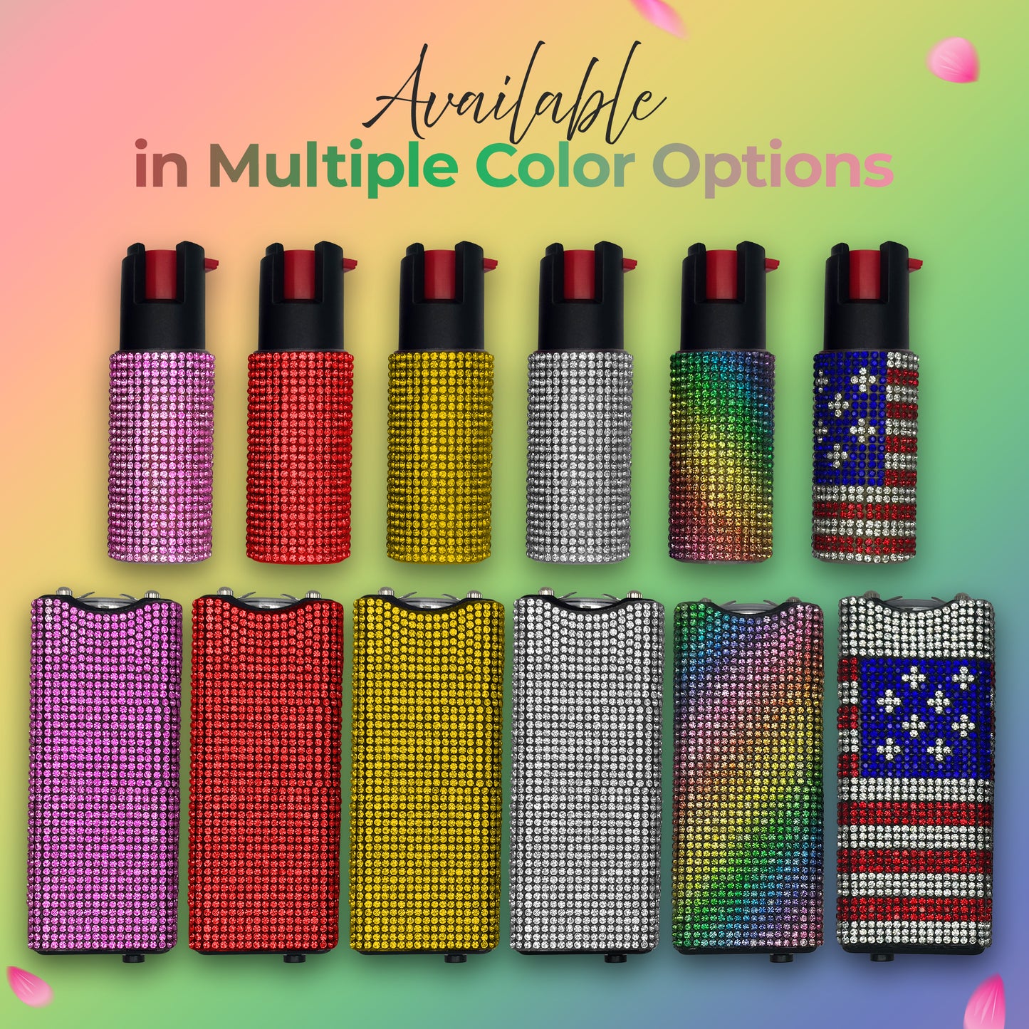 FURY Gem Stone Pepper Spray Stun Gun Combo