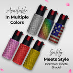 FURY Rhinestone Pepper Spray - PINK - FuryUSA