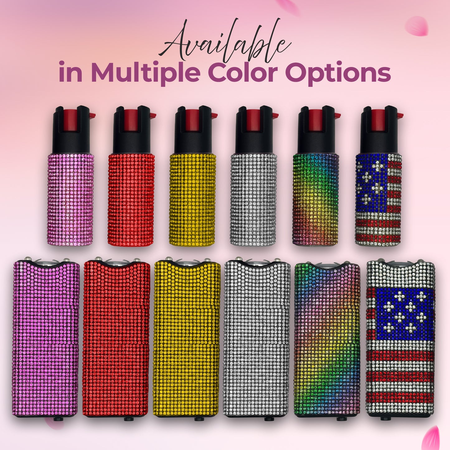 FURY Gem Stone Pepper Spray Stun Gun Combo