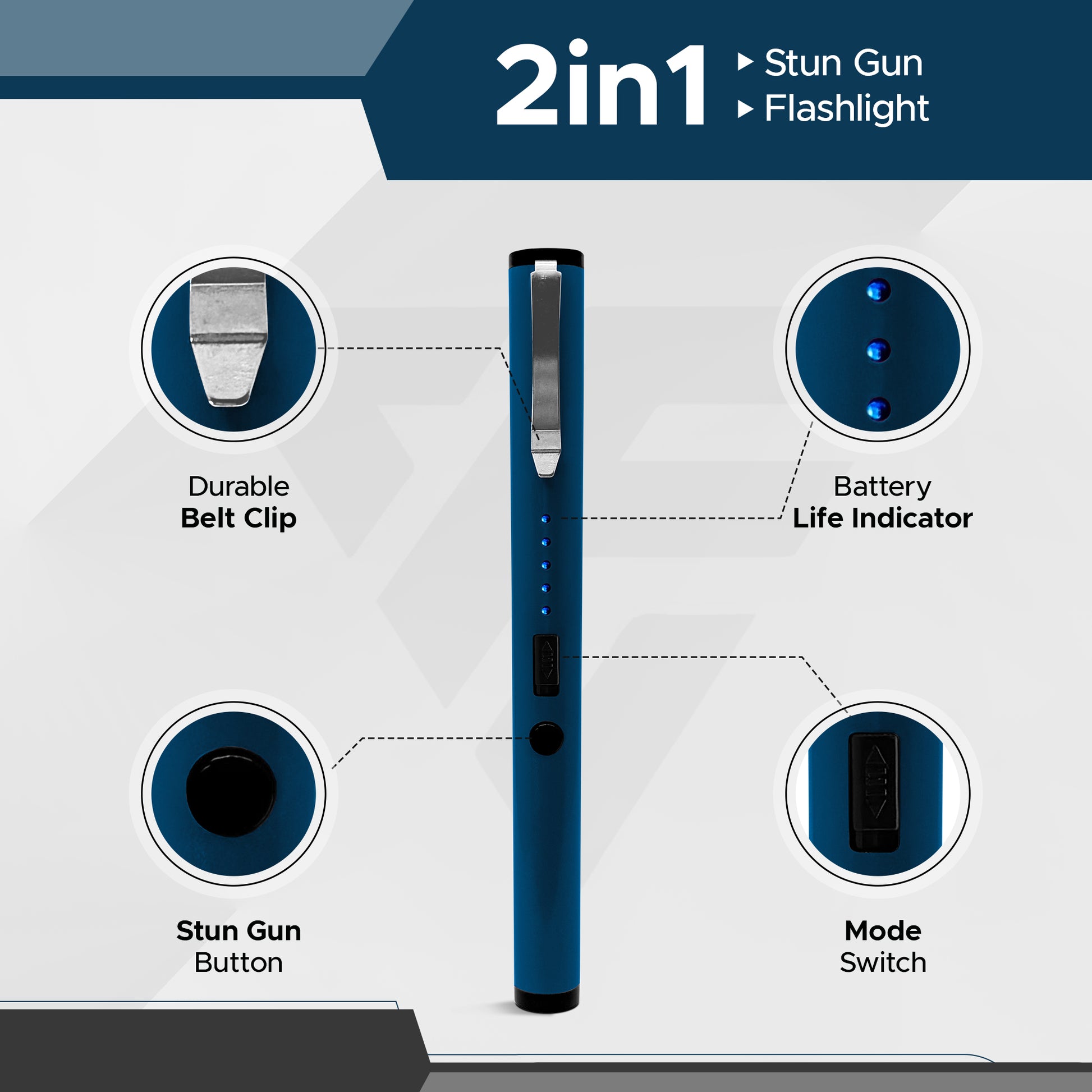 FURY Pen Stun Gun - BLACK - FuryUSA