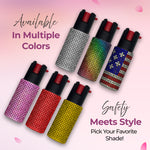 FURY Rhinestone Pepper Spray - PINK - FuryUSA