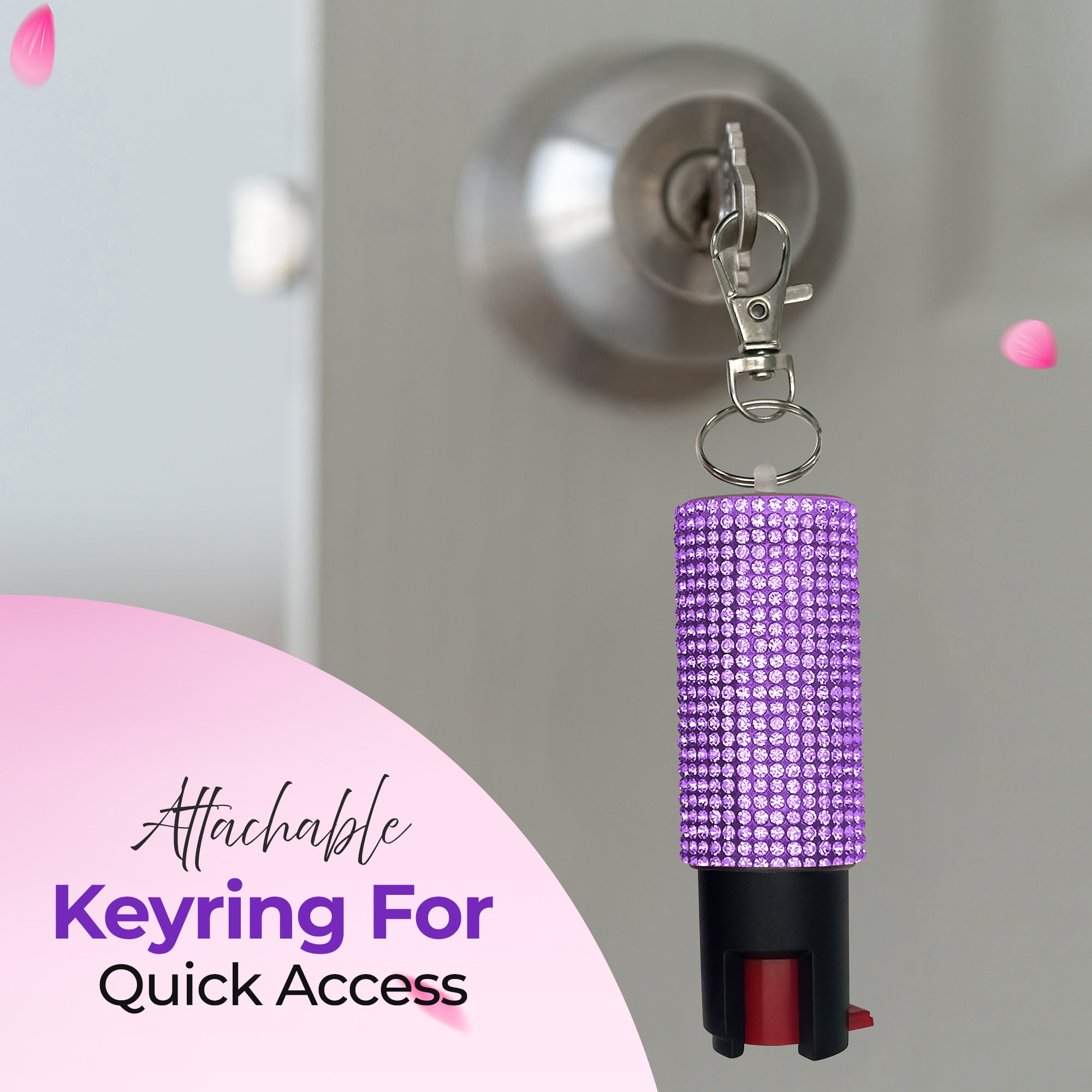 FURY Gem Stone Pepper Spray and Lipstick Stun Gun Combo
