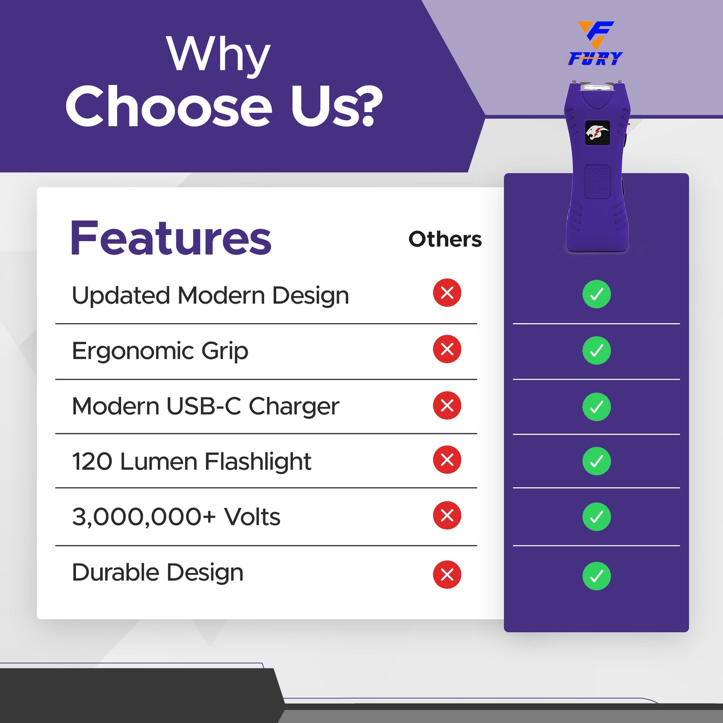 FURY Cheetah Stun Gun