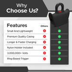 FURY Jogger Stun Gun V2 - BLACK - FuryUSA